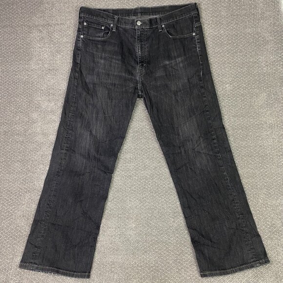 Levi's 569 Jeans Men's 40 x 32 Measures 41 x 30.5  Black Stretch - Picture 1 of 14